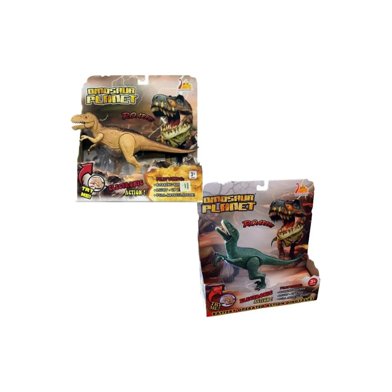 Dinosaurio Velociraptor, coleccionables con luz y sonido
