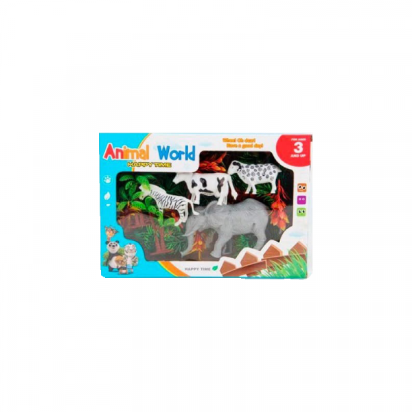 Set Animales de la Selva Animal World ART HWA1063581 NOVOLTEX