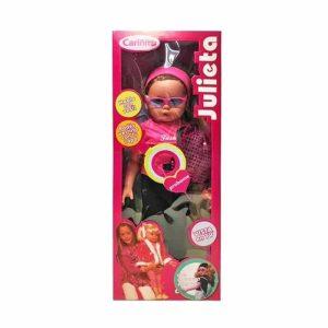 Muñeca Julieta Fashion C/ Anteojos MEDIDA: 85cm art 835