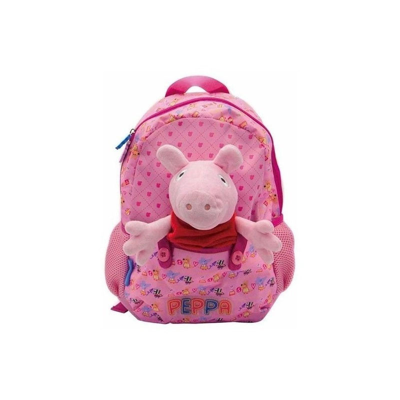 Mochila Peppa Pig Con Peluche