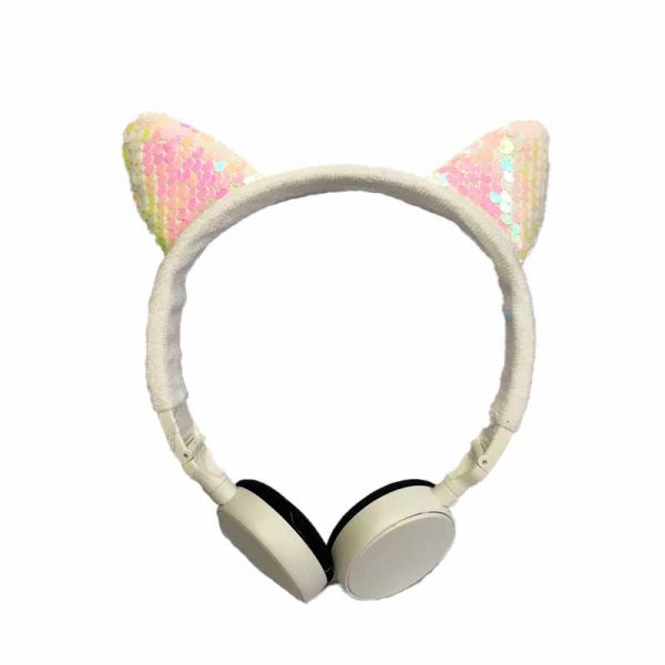 Auriculares Vincha Tela Con Lentejuelas Eco art BN1399 - Imagen 3