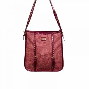 Cartera Con Apliques Rosa
