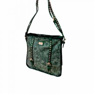 Cartera Con Apliques Verde