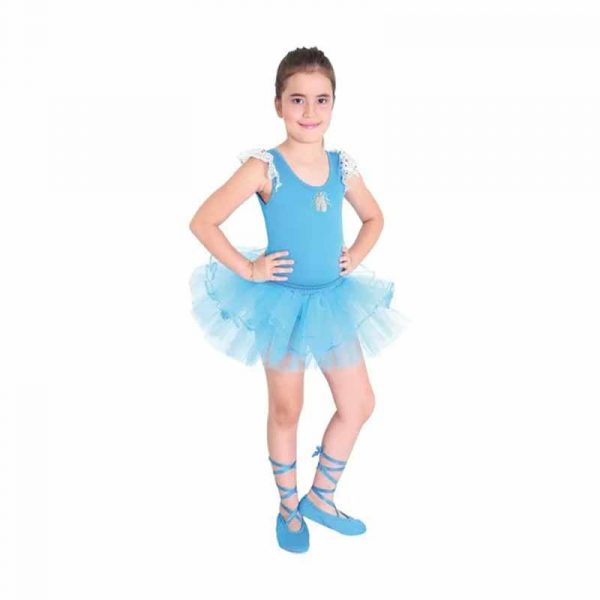 Disfraz Bailarina Liso Celeste ART 23677