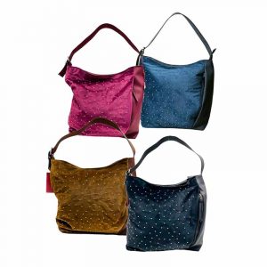 Cartera Mango Gamuza Con Apliques Color ART GBR-268