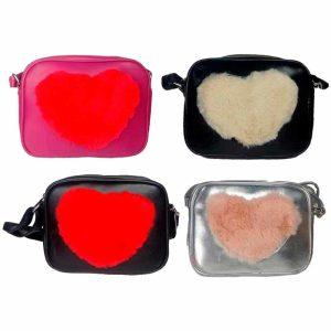 Bandolera Símil Cuero Corazón ART SA2063