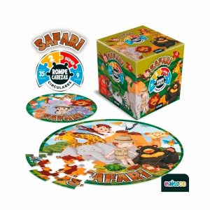 Super Rompecabezas Circulares De 9 Y 35 Piezas Safari art 5594