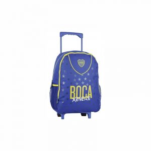 Mochila Boca Juniors Con Carro Original 17" (art. BJ59)