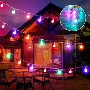 Guirnalda Luces Led 20 Focos Holograficos 5m Luz Multicolor A Pila ART PAX1005