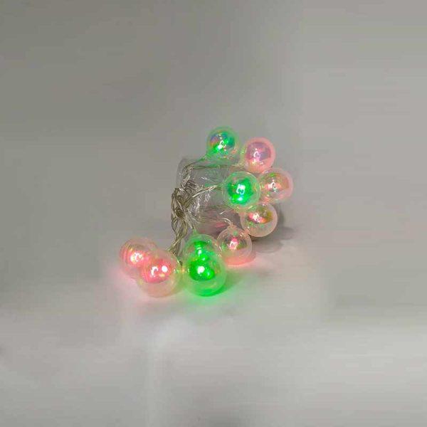 Guirnalda Luces Led 20 Focos Holograficos 5m Luz Multicolor A Pila ART PAX1005 - Imagen 2