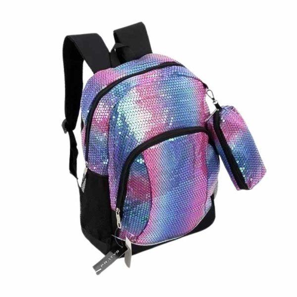 Mochila Lentejuelas Incluye Cartuchera ART WLH8084 - Imagen 3