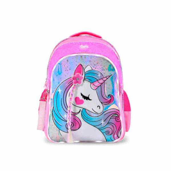 Mochila Footy Unicornio Con Luces Led 18" Espalda ART F1953