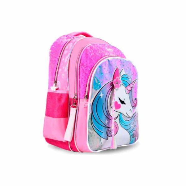 Mochila Footy Unicornio Con Luces Led 18" Espalda ART F1953 - Imagen 2