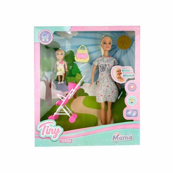 Muñeca Tiny Familia Mamá Embarazada art 53865
