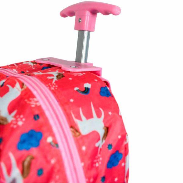 Mochila Unicornio Con Carro Monocomando 17" art 6161 - Imagen 7