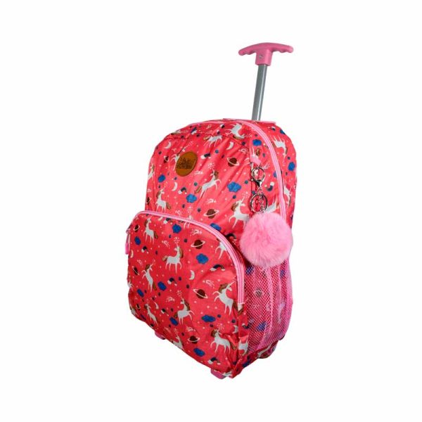 Mochila Unicornio Con Carro Monocomando 17" art 6161 - Imagen 2