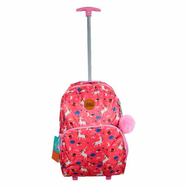 Mochila Unicornio Con Carro Monocomando 17" art 6161 - Imagen 3