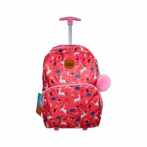 Mochila Unicornio Con Carro Monocomando 17" art 6161