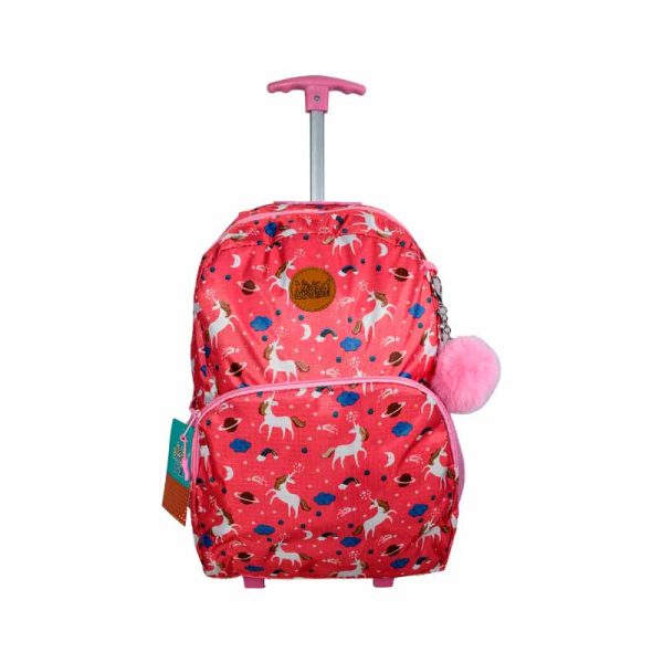 Mochila Unicornio Con Carro Monocomando 17" art 6161
