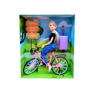 Muñeca Tiny En Bicicleta Mas Accesorios ART 53538