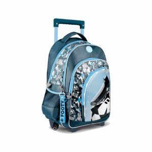 Mochila  Con Carro Footy Botin 18" art f3241