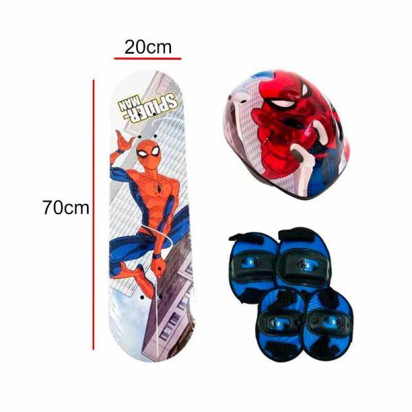 Patineta Spider 70cm Con Set De Proteccion ART 12005