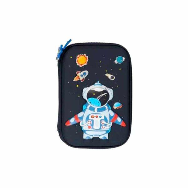 Cartuchera 3d Escolar Niño Astronauta Azul ART ZZ-1617