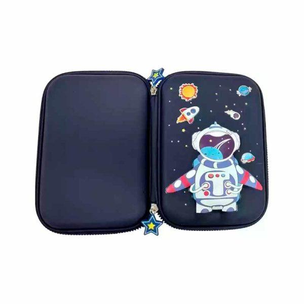 Cartuchera 3d Escolar Niño Astronauta Azul ART ZZ-1617 - Imagen 2