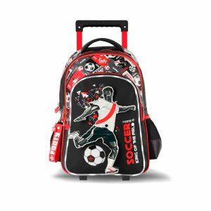 Mochila Con Carro Footy 18" Jugador De Futbol ART F2221
