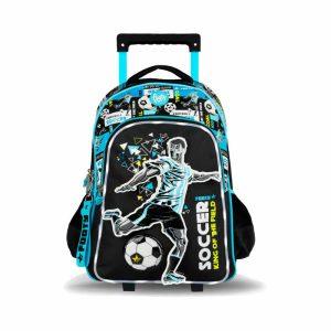 Mochila Con Carro Footy 18" Jugador de futbol ART F2221