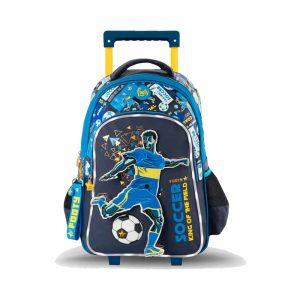 Mochila Con Carro Footy 18" Jugador De Futbol ART F2221