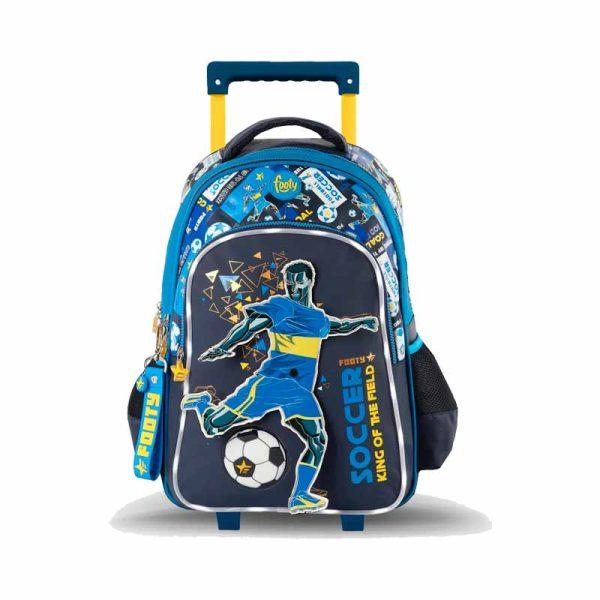 Mochila Con Carro Footy 18" Jugador De Futbol ART F2221