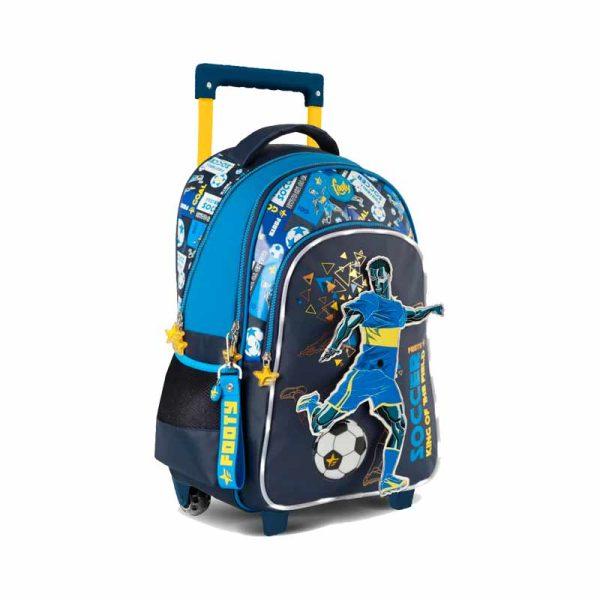Mochila Con Carro Footy 18" Jugador De Futbol ART F2221 - Imagen 2