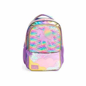MOCHILA ESCOLAR CON LUZ ZAPHIR UNICORNIO LENTEJUELAS ART MOJD8VIS24