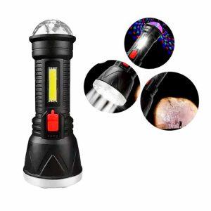 Linterna Con Mini Esfera Rgb Recargable Usb Led art w09