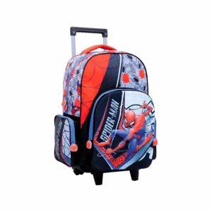 Mochila Con Carro Spiderman Wabro 18" ART 11725