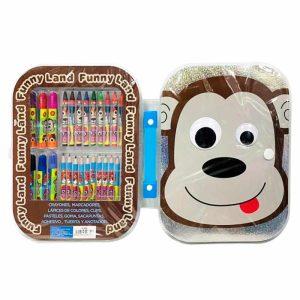 Set De Arte Escolar Infantil Cresko Funnyland ART FL202