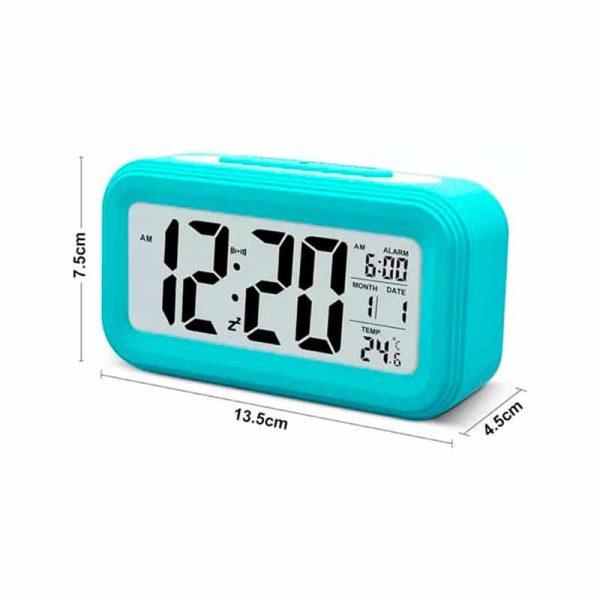 Reloj Despertador Snooze Light Calendario Temperatura Luz ART L1505 - Imagen 2