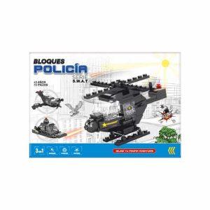 Bloques Helicóptero De Policía 73 Piezas ART 54408