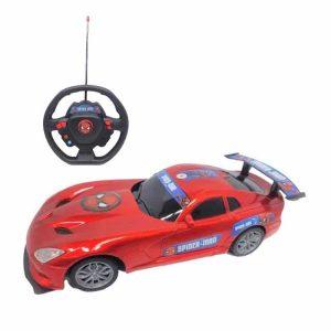 Auto Radio Control Volante De Spiderman con Luces ART 52920