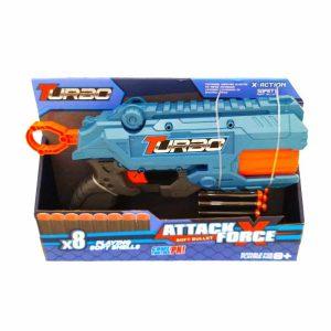 Pistola Lanzadardos Manual Turbo Attack Force ART BT308