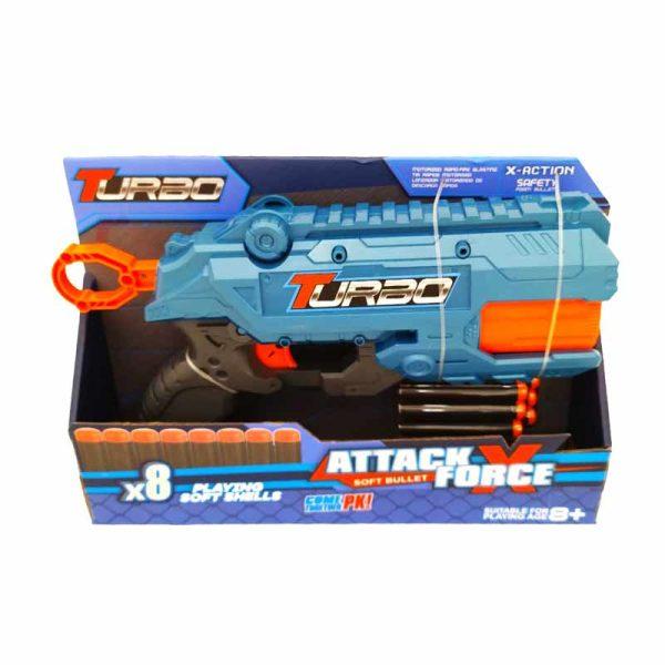 Pistola Lanzadardos Manual Turbo Attack Force ART BT308