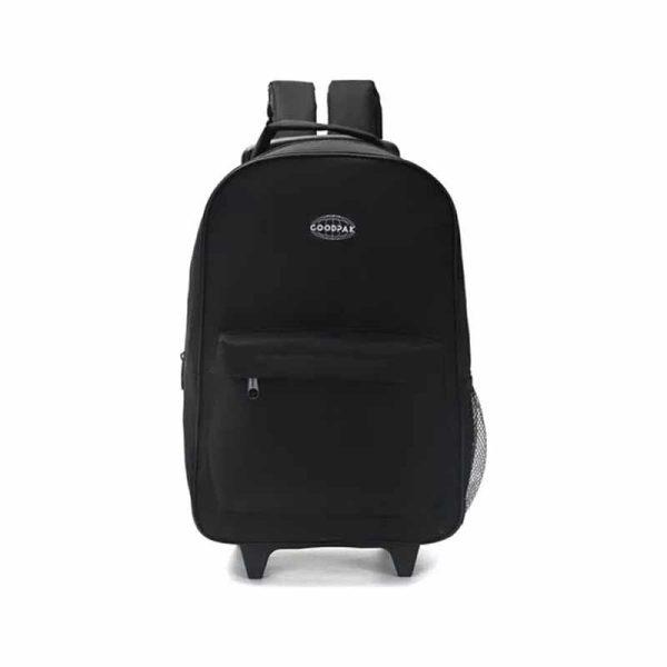 Mochila Good Pack Negra Con Carro Escolar ART 35477