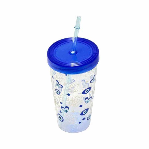 Vaso Transparente Con Sorbete ART KP944 - Imagen 2