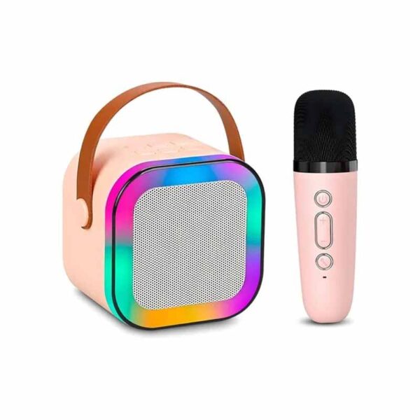 Parlante Bluetooth Karaoke Led Con 1 Microfono ART K12 - Imagen 4