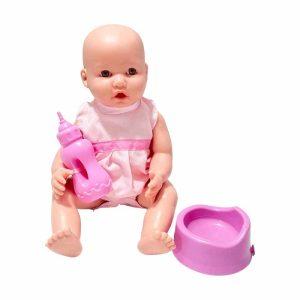 Muñeca Cariñito con Pelela y Mamadera ART 0703