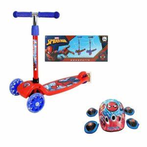 Monopatin Spiderman con Set de Protección ART 12203