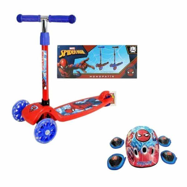 Monopatin Spiderman con Set de Protección ART 12203