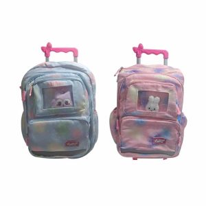 Mochila Con Visor Con Peluche Carro 18" ART A-9-1
