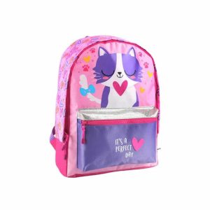 Mochila Gatito Espalda 17" ART 11055
